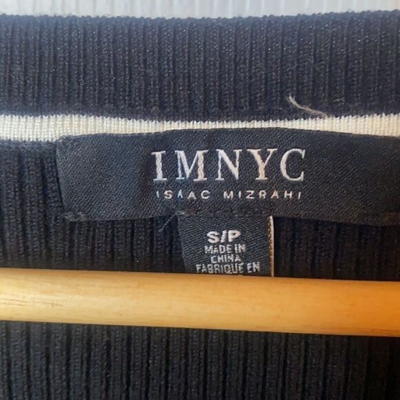 Isaac Mizrahi Black Long Bell Sleeve Sweater - Picture 3 of 8